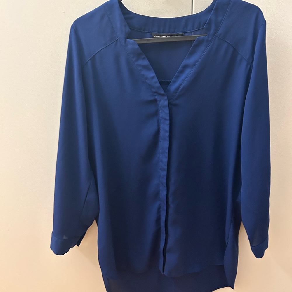 Dorothy Perkins Navy Work Blouse